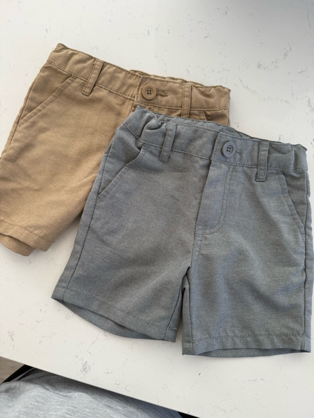 Cat & Jack Tan and Gray Quick Dry Shorts Set
